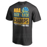 Camiseta Manga Corta Golden State Warriors Gris 2018 NBA Finals Champions Foul Lane