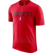 Camiseta Manga Corta Houston Rockets Rojo Practice Legend Performance