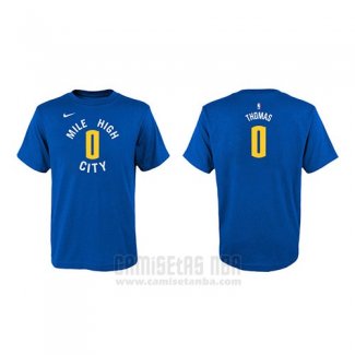 Camiseta Manga Corta Isaiah Thomas Denver Nuggets Azul