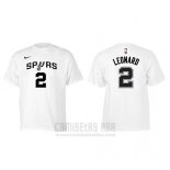 Camiseta Manga Corta Kawhi Leonard San Antonio Spurs Blanco