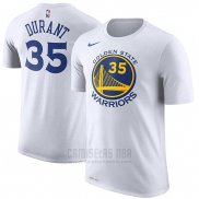 Camiseta Manga Corta Kevin Durant Golden State Warriors 2019 Blanco