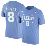 Camiseta Manga Corta Kobe Bayant 8 Los Angeles Lakers Azul