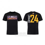 Camiseta Manga Corta Kobe Bayant Los Angeles Lakers Negro3