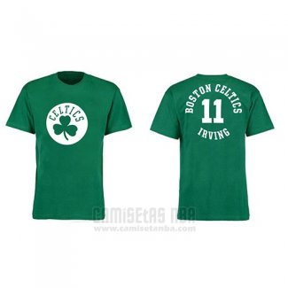 Camiseta Manga Corta Kyrie Irving Boston Celtics Verde3