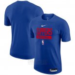 Camiseta Manga Corta Los Angeles Clippers Practice Performance 2022-23 Azul