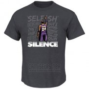 Camiseta Manga Corta Los Angeles Lakers Gris Silence the Critics