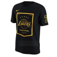 Camiseta Manga Corta Los Angeles Lakers Negro Black Mamba