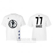 Camiseta Manga Corta Luka Doncic All Star 2019 Dallas Mavericks Blanco