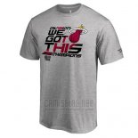 Camiseta Manga Corta Miami Heat Gris Southeast Division Champions Locker Room
