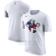 Camiseta Manga Corta Philadelphia 76ers Blanco Ciudad