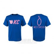 Camiseta Manga Corta Russell Westbrook Oklahoma City Thunder Azul Peppa Pig Cruzado