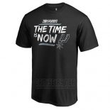 Camiseta Manga Corta San Antonio Spurs Negro 2018 NBA Playoffs Bet Slogan