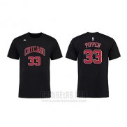 Camiseta Manga Corta Scottie Pippen Chicago Bulls Negro