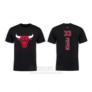 Camiseta Manga Corta Scottie Pippen Chicago Bulls Negro2