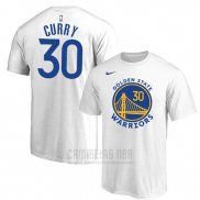 Camiseta Manga Corta Stephen Curry Golden State Warriors 2019-20 Blanco