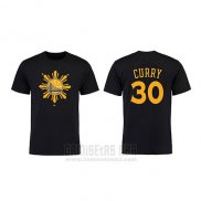 Camiseta Manga Corta Stephen Curry Golden State Warriors Negro2