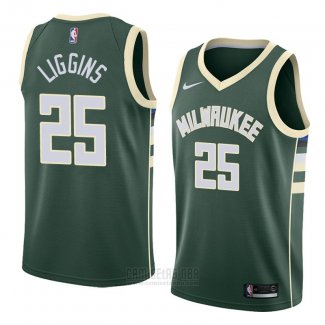 Camiseta Milwaukee Bucks Deandre Liggins #25 Icon 2018 Verde