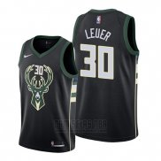 Camiseta Milwaukee Bucks Jon Leuer #30 Statement Negro