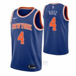 Camiseta New York Knicks Derrick Rose #4 Icon Azul