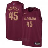 Camiseta Nino Cleveland Cavaliers Donovan Mitchell #45 Icon 2022-23 Rojo