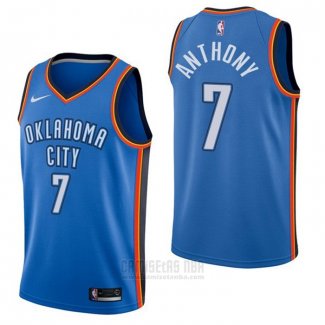 Camiseta Oklahoma City Thunder Carmelo Anthony #7 Icon Azul