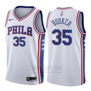Camiseta Philadelphia 76ers Trevor Booker #35 Association 2017-18 Blanco