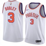 Camiseta Phoenix Suns Jarojo Dudley #3 Hardwood Classic 2018 Blanco