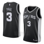 Camiseta San Antonio Spurs Brandon Paul #3 Icon 2018 Negro