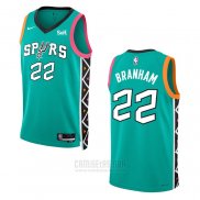 Camiseta San Antonio Spurs Malaki Branham #22 Ciudad 2022-23 Verde