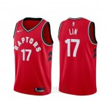 Camiseta Toronto Raptors Jeremy Lin #17 Icon Rojo