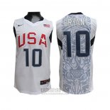 Camiseta USA 2008 Kobe Bryant #10 Blanco