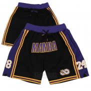 Pantalone Los Angeles Lakers Mamba Violeta Negro