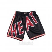 Pantalone Miami Heat Mitchell & Ness Big Face Negro