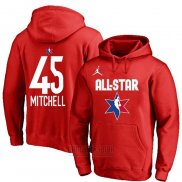 Sudaderas con Capucha All Star 2020 Utah Jazz Donovan Mitchell Rojo