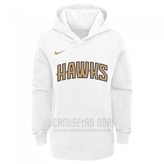 Sudaderas con Capucha Atlanta Hawks Blanco Ciudad2