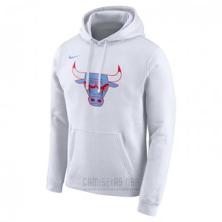 Sudaderas con Capucha Chicago Bulls Blanco 2019-20 Ciudad