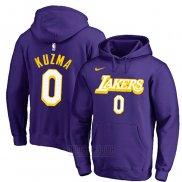 Sudaderas con Capucha Kyle Kuzma Los Angeles Lakers Violeta 2019-20 Ciudad