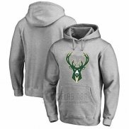 Sudaderas con Capucha Milwaukee Bucks Gris3