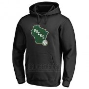 Sudaderas con Capucha Milwaukee Bucks Negro2