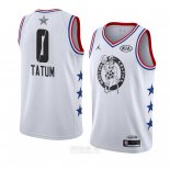 Camiseta All Star 2019 Boston Celtics Jayson Tatum #0 Blanco
