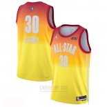 Camiseta All Star 2023 Golden State Warriors Stephen Curry #30 Naranja