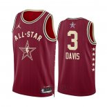 Camiseta All Star 2024 Los Angeles Lakers Anthony Davis #3 Rojo