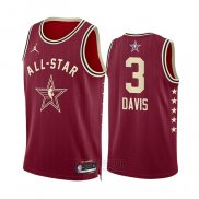 Camiseta All Star 2024 Los Angeles Lakers Anthony Davis #3 Rojo