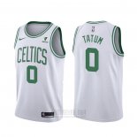 Camiseta Boston Celtics Jayson Tatum #0 Association 2021-22 Blanco