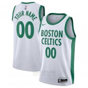 Camiseta Boston Celtics Personalizada Ciudad 2020-21 Blanco