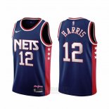 Camiseta Brooklyn Nets Joe Harris #12 Ciudad 2021-22 Azul