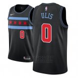 Camiseta Chicago Bulls Tyler Ulis #0 Ciudad 2018-19 Negro