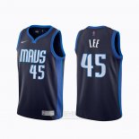 Camiseta Dallas Mavericks Courtney Lee #45 Earned 2020-21 Azul
