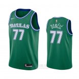 Camiseta Dallas Mavericks Luka Doncic #77 Hardwood Classics 2020-21 Verde