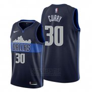 Camiseta Dallas Mavericks Seth Curry #30 Statement Azul